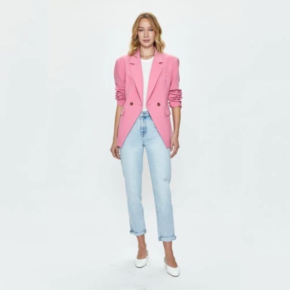 Pistola Women's Riley Mid-Rise Relaxed Straight Leg Denim Girlfriend Jeans